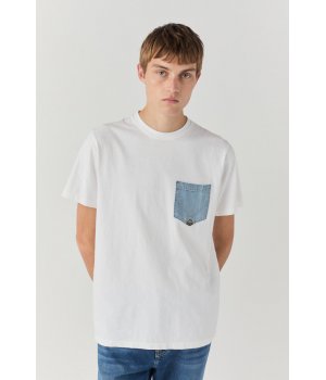 Roy Roger`s t-Shirt Uomo POCKET DENIM HEAVY